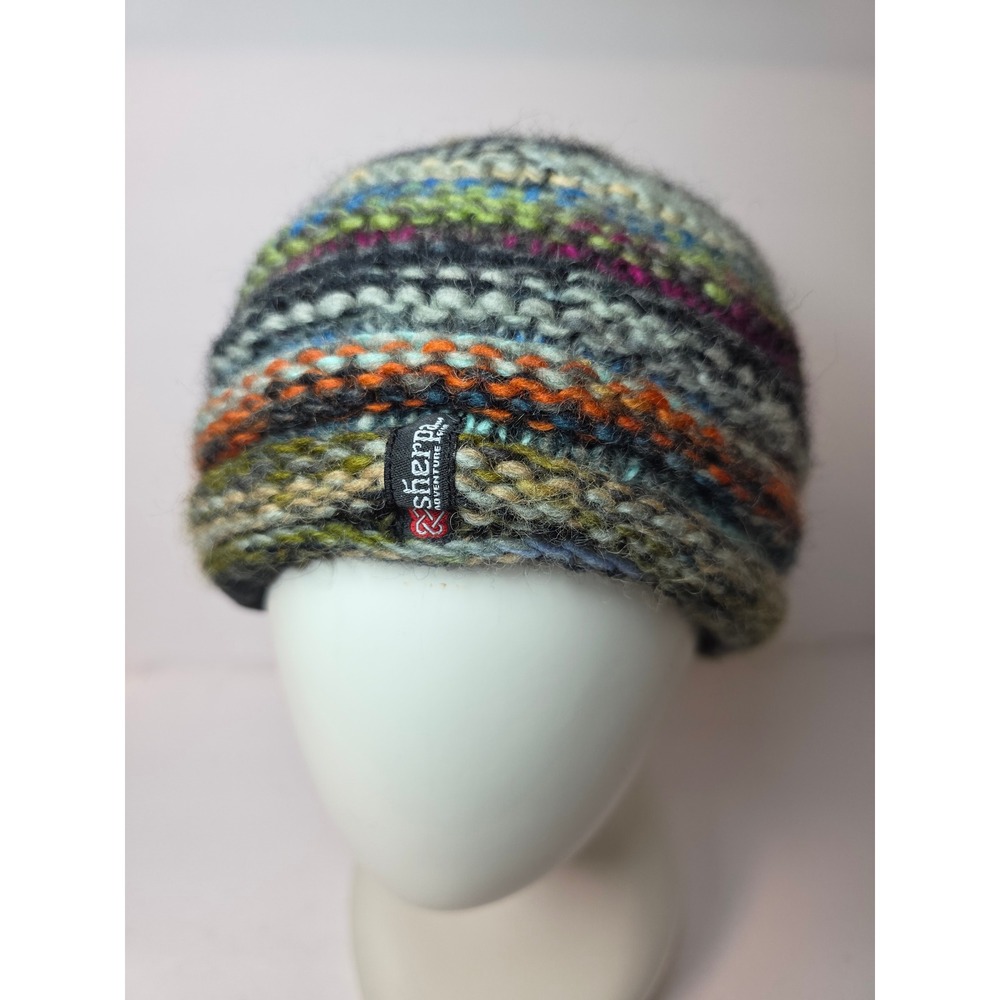 Sherpa Adventure Gear Multicolor Knit Fleece Lined Beanie Hat Handcrafted